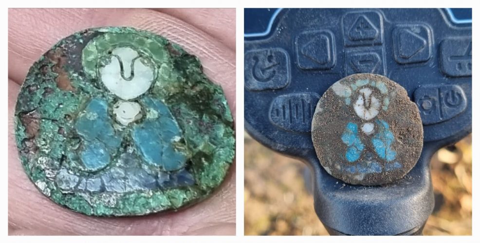 Heiligenfibel - Datierung: 1. Hälfte 9. Jahrhundert